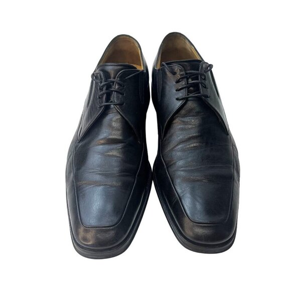 Bruno Magli Bishop Ranuncolo Lace Up Leather Loafer Men's 11.5M Black Color - Picture 3 of 12